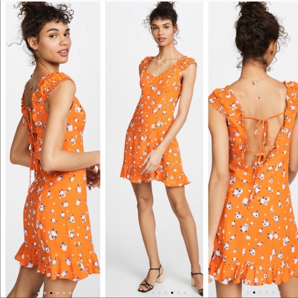 NWT Free People Printed Mini Floral Summer Dress